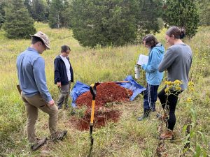 Soil pit Morven University of Virginia